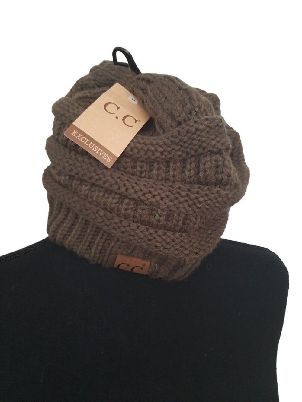 NWT C.C. Exclusives Knit Beanie New Olive  Causal Winter Cabincore Everyday Wear